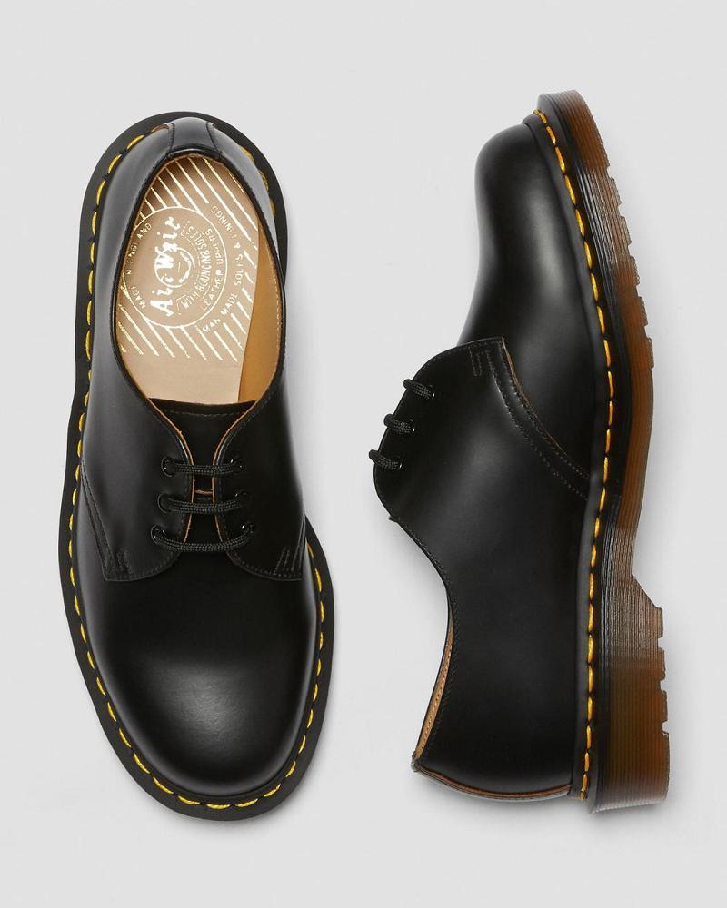 Dr Martens 1461 Vintage Made in England Oxford Sko Dame Sort | DK 377MQZ